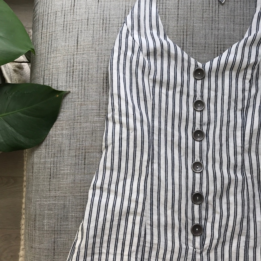 Forever 21 open back striped romper - Picture 2 of 3